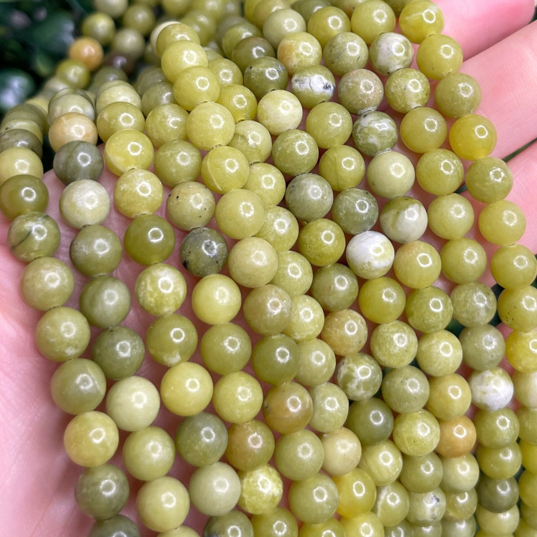 Perles péridot Olive 8 MM