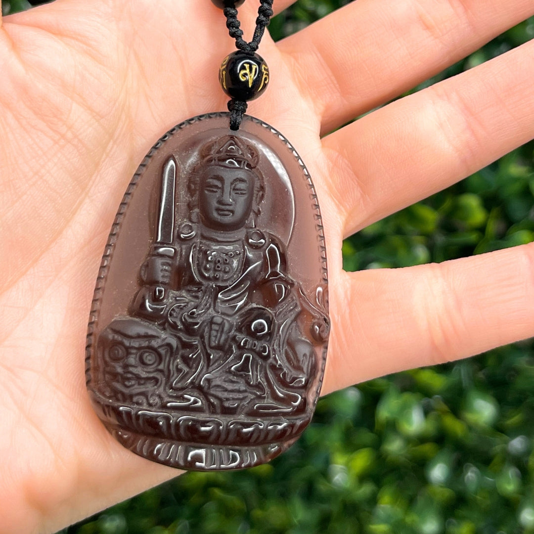 Collier Obsidienne Bouddha