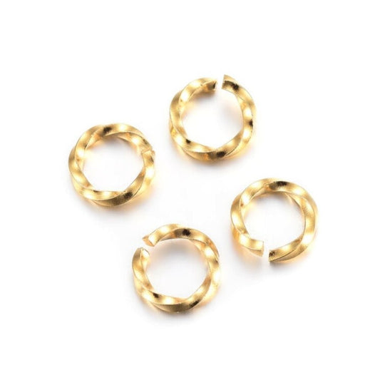 Anneau acier inoxydable torsadés - Accessoires pour bijoux