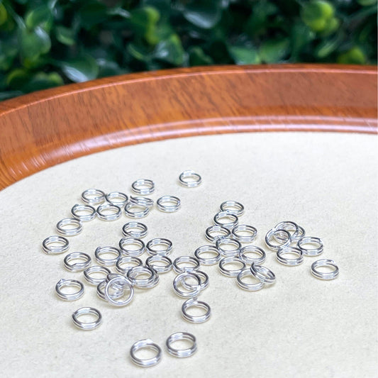 Anneau de Saut à Double Boucle Argent 925