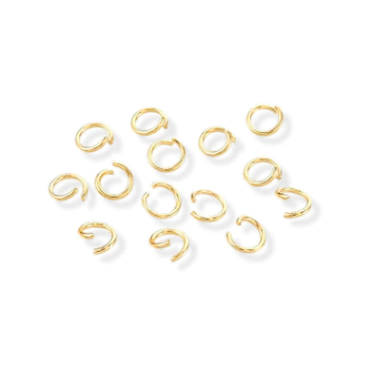 Anneau Doré Ouvert 6 MM (Plaqué Or)