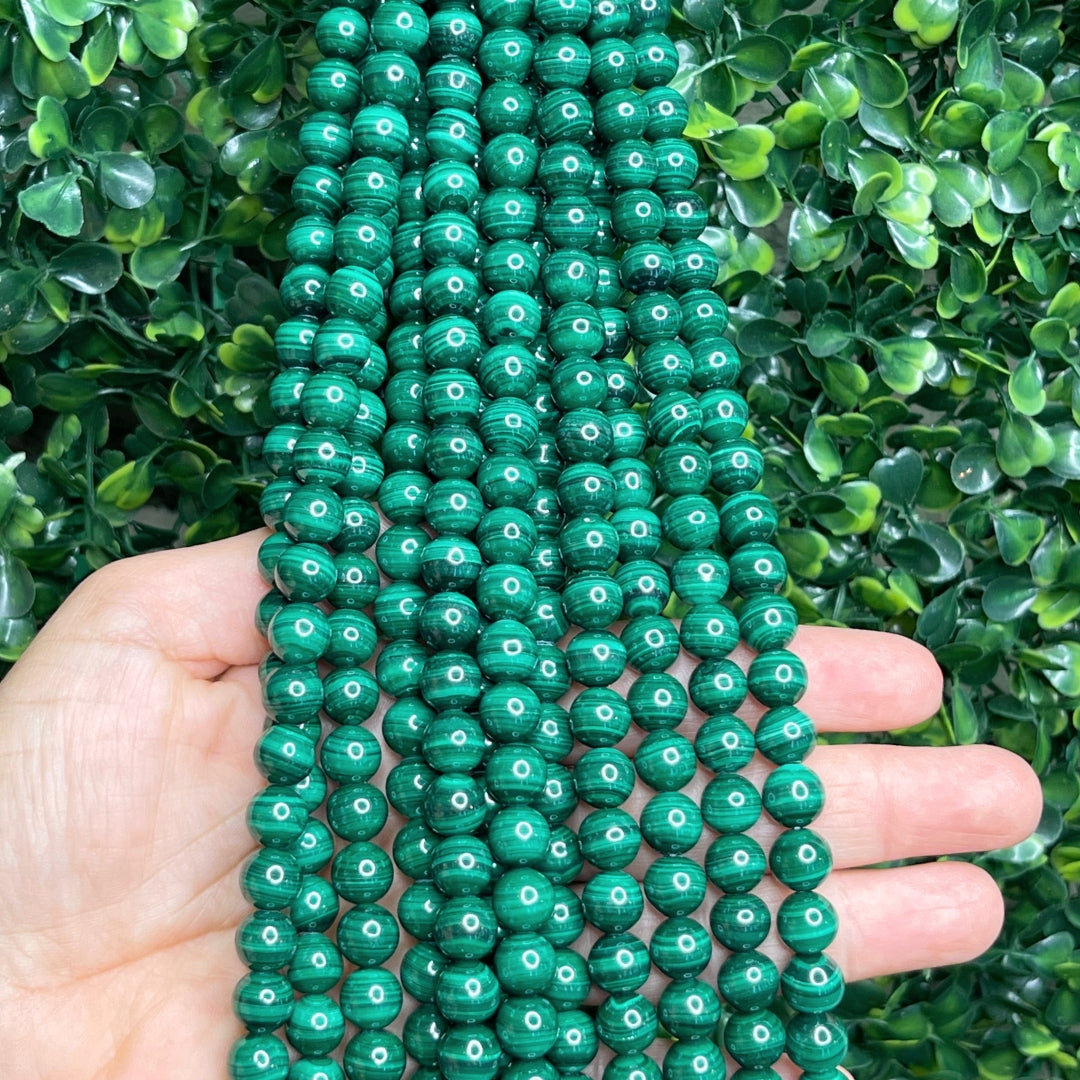 Perles naturelles vendue par 5 Malachite