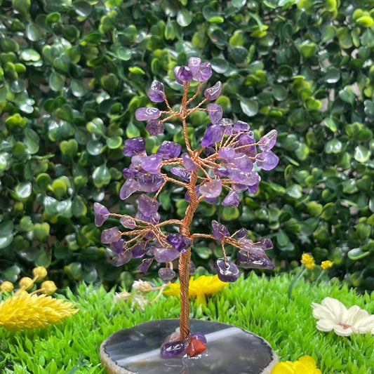 Arbre de Vie Améthyste avec Agate - Pierres et fossiles