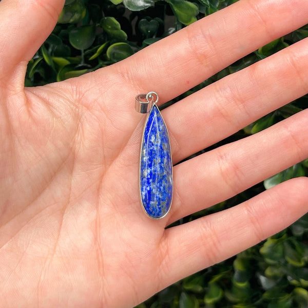 Pendentif Goutte En Lapis Lazuli Naturel - 23 Mm - Pierre Naturelle