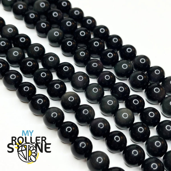 Collier En Obsidienne œil Céleste - Perles En Pierres Roulées Noires - Marque Naturosphère - Neuf Avec étiquettes