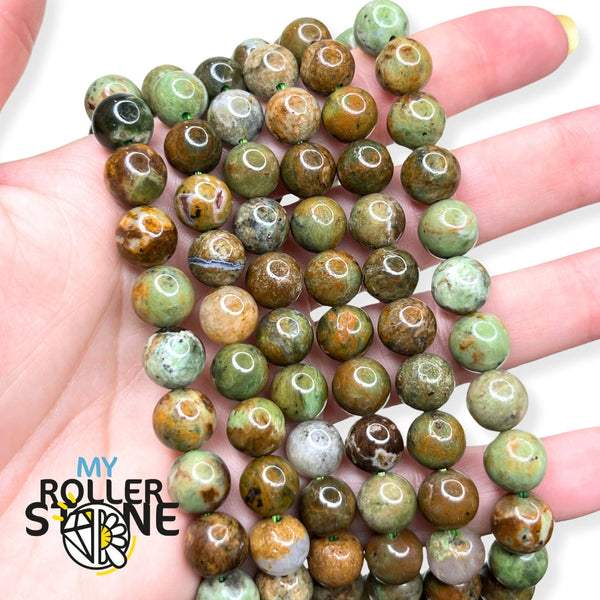 Perline Di Opale Giallo Verde, Perline Rotonde Sciolte Di Pietra Preziosa Naturale Di Grado AAA, 6 Mm, 8 Mm, 10 Mm, 12 Mm, Opzioni Di Lotto All'ingrosso - Italia - Foto 8