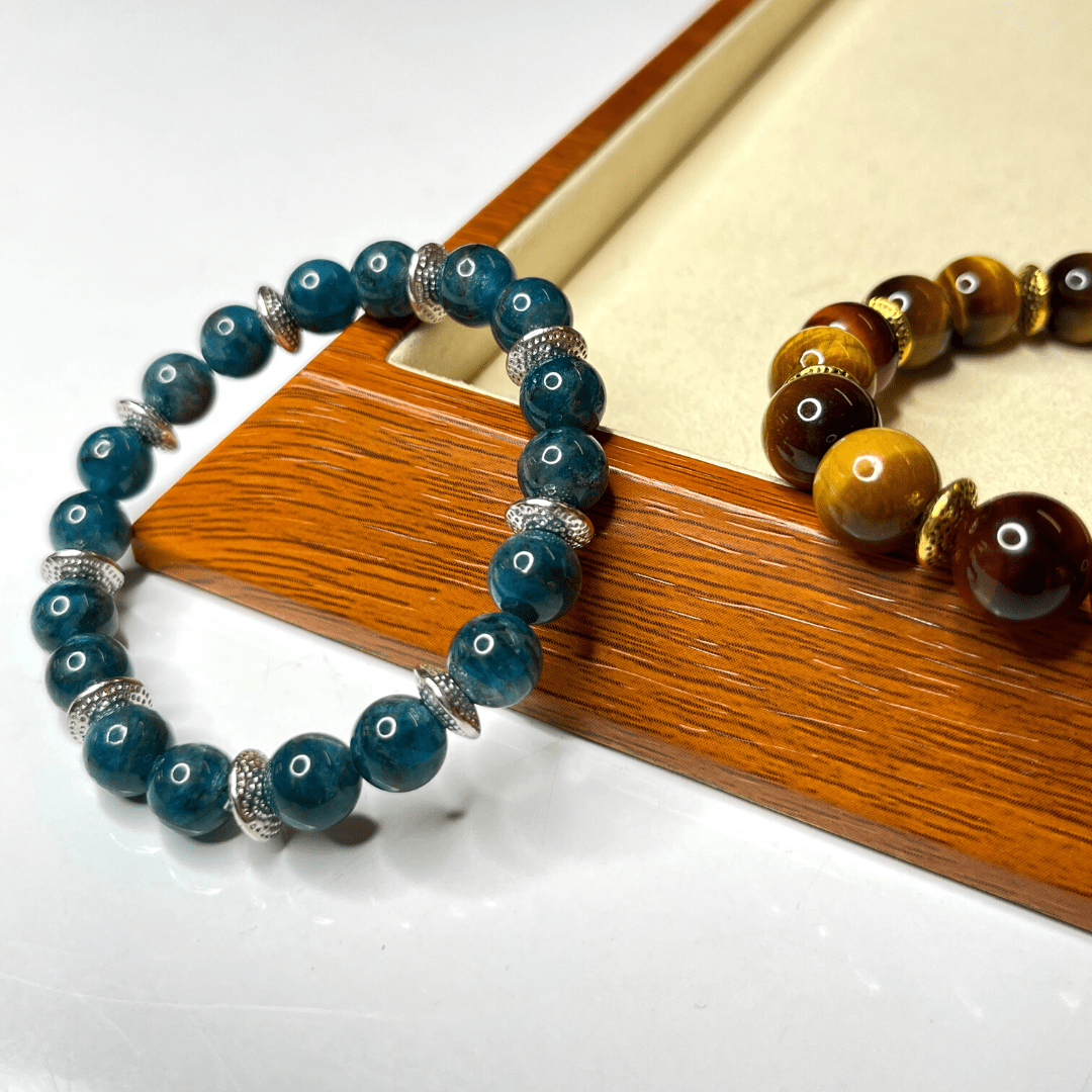 Perles d'espacement plates rondes style tibétain