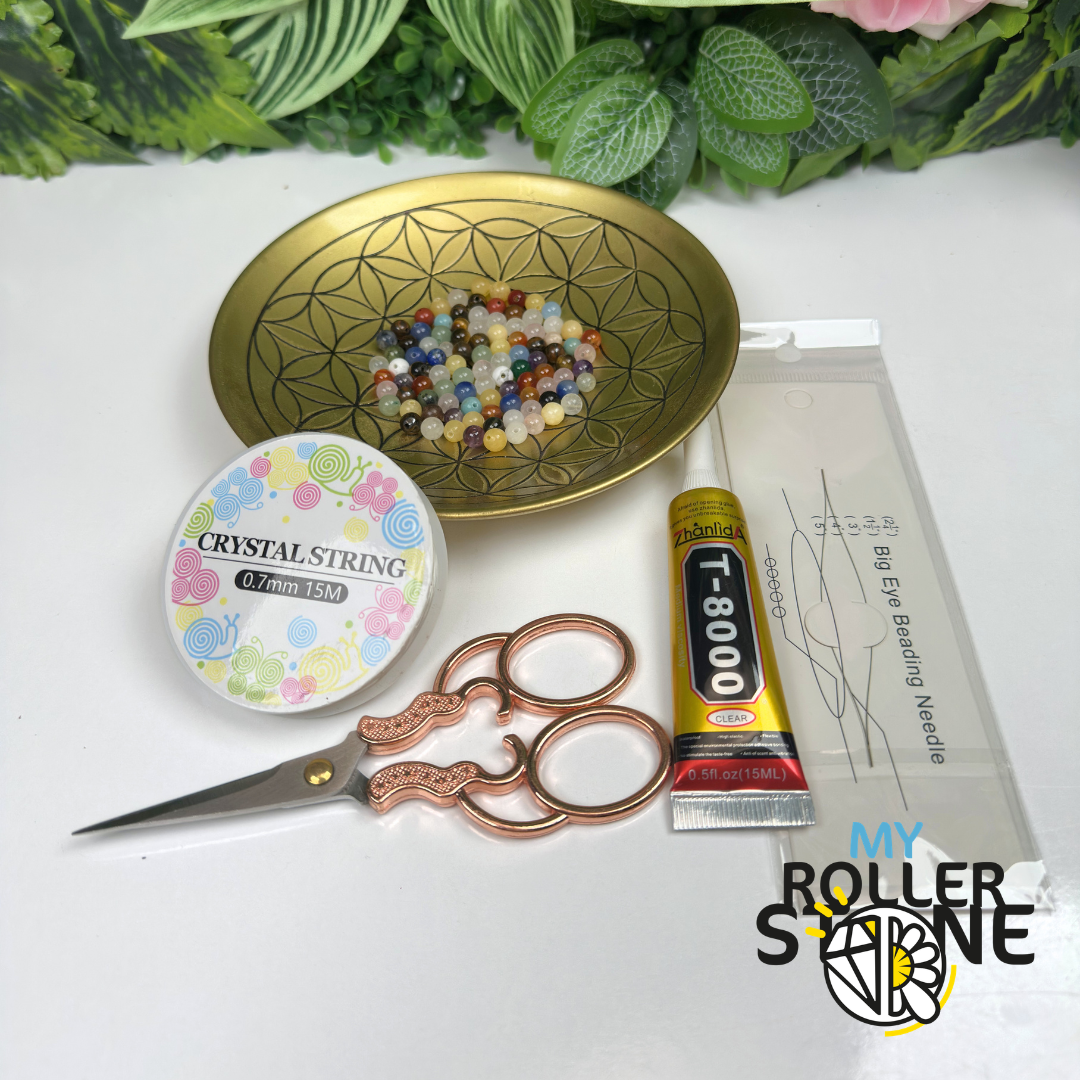 Comment faire un bracelet en fil élastique solide avec des perles naturelles ?