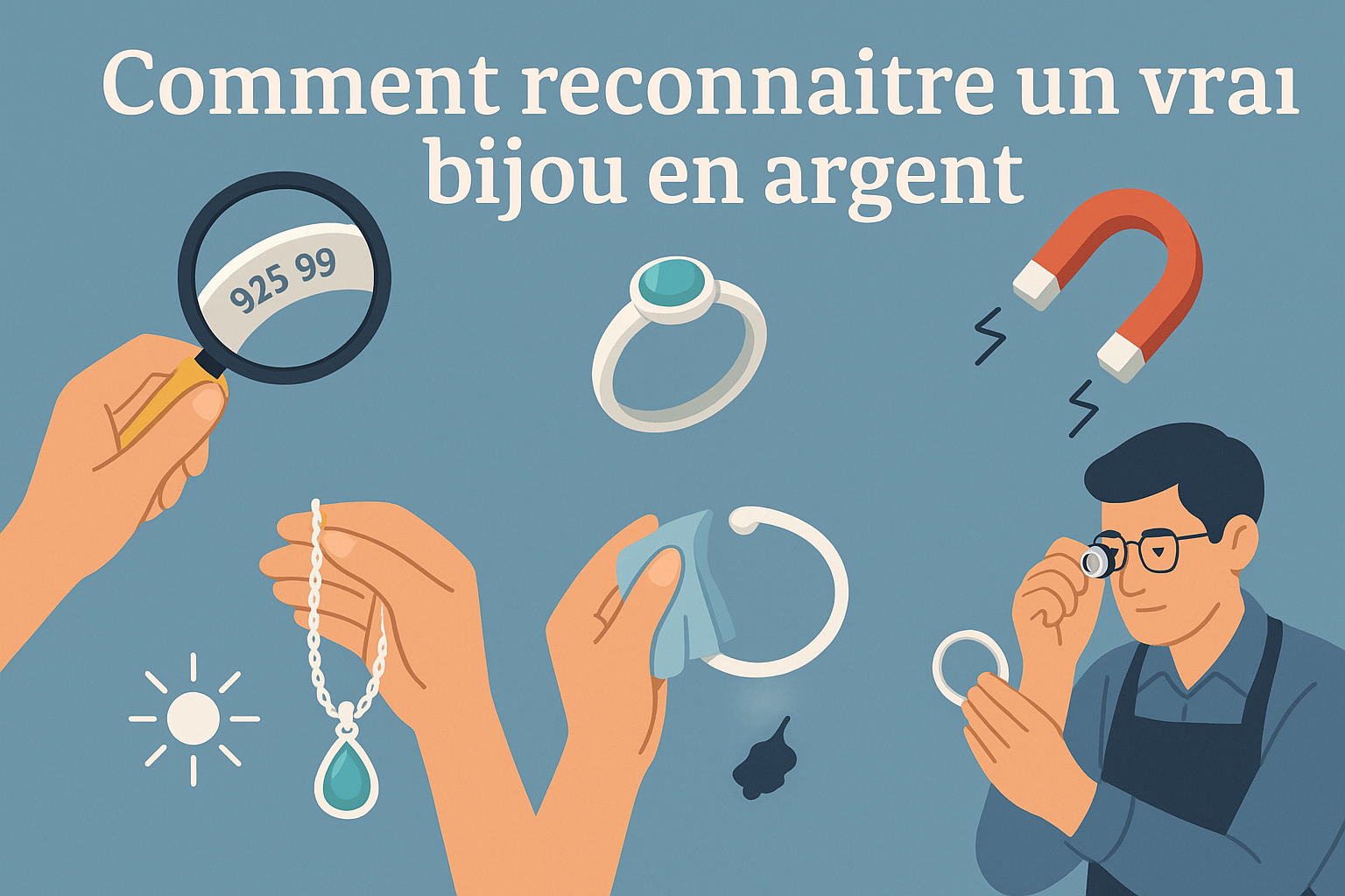 Comment reconnaître un vrai bijou argent ?