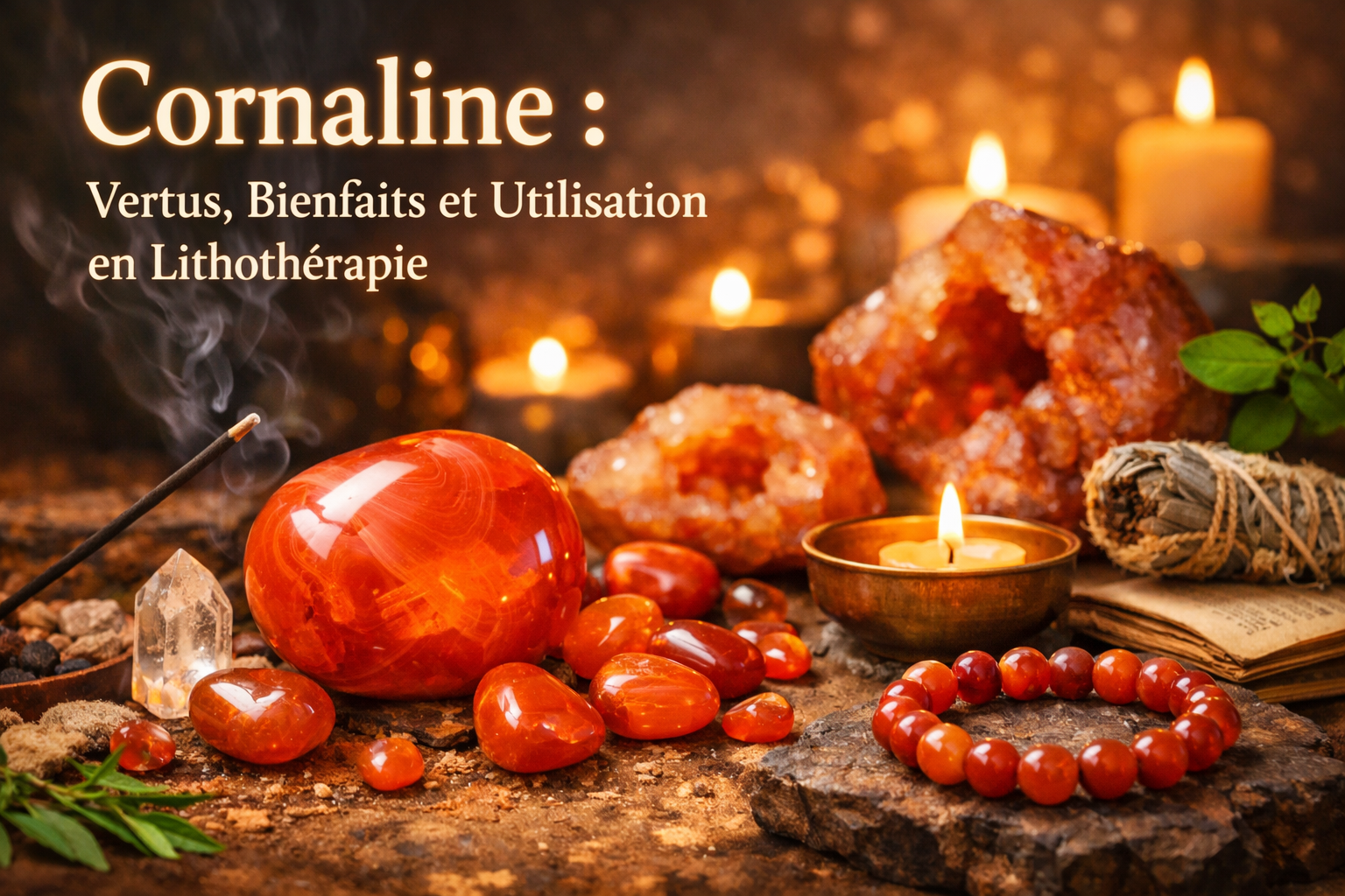 Cornaline, une pierre proposée pour un bijou inspiré du Bélier