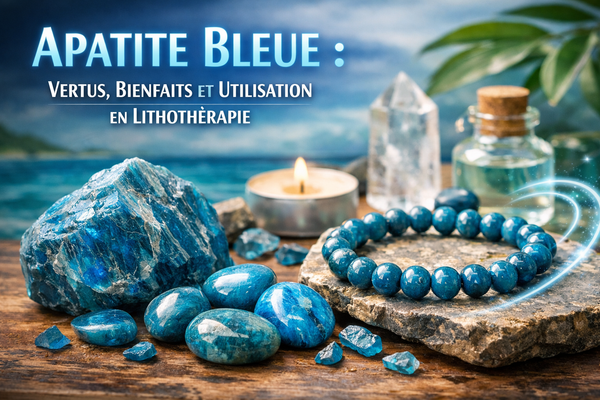 Apatite Bleue : Vertus, Bienfaits et Utilisation en Lithothérapie
