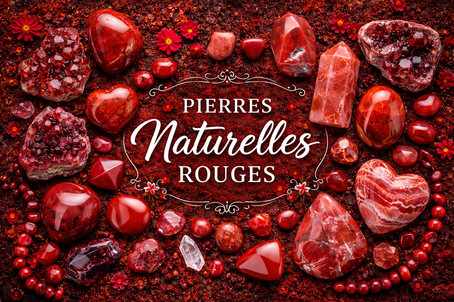 Quelles sont les vertus et bienfaits des pierres naturelles rouges ?