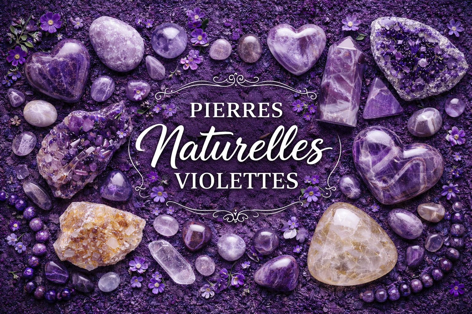 Quelles sont les vertus et bienfaits des pierres naturelles violettes ?