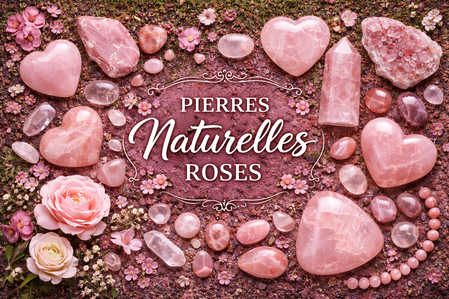 Quelles sont les vertus et bienfaits des pierres naturelles roses ?