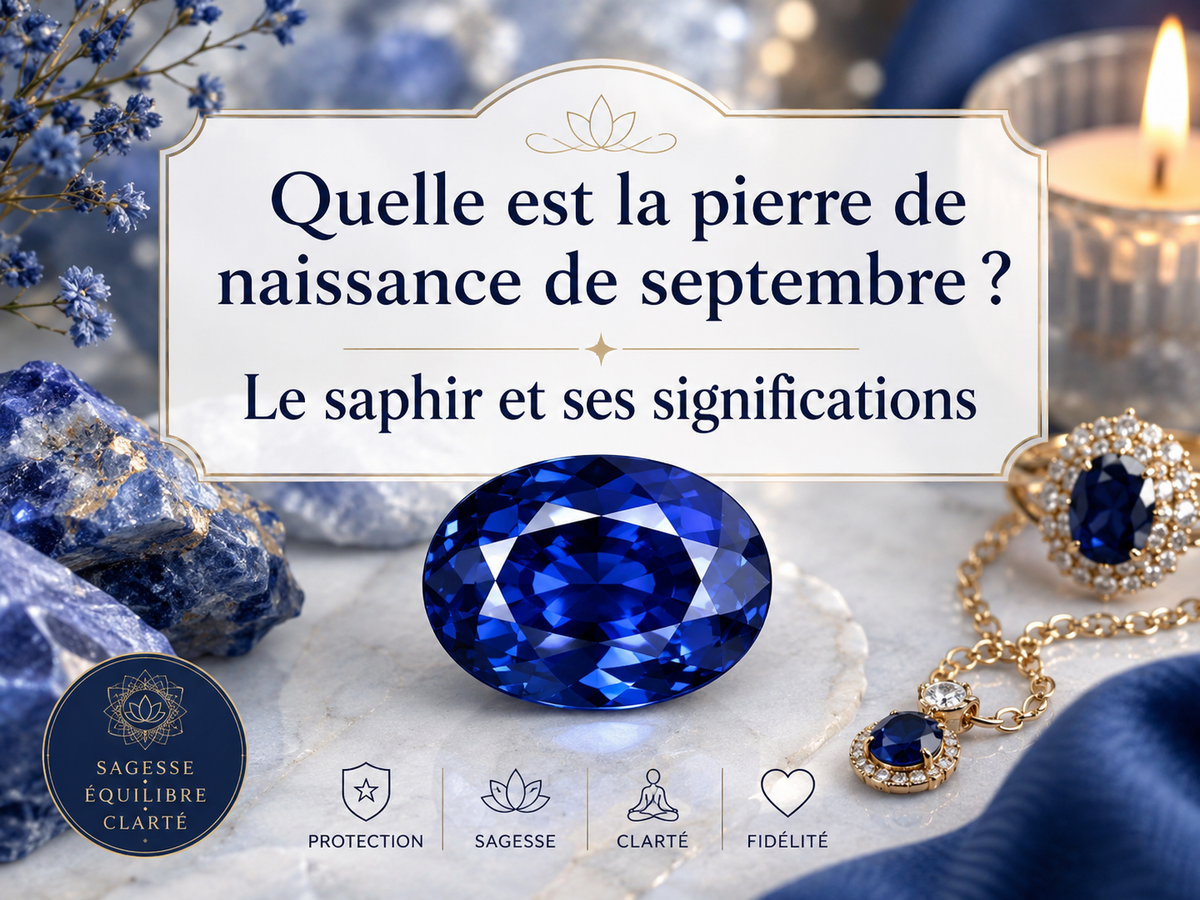 Quelle est la pierre de naissance de septembre ? Le saphir et ses significations