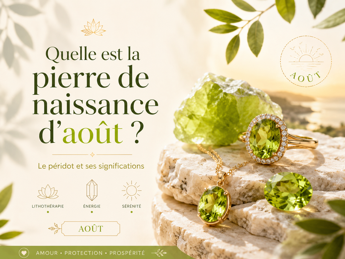 Quelle est la pierre de naissance d’août ? Le péridot et ses significations