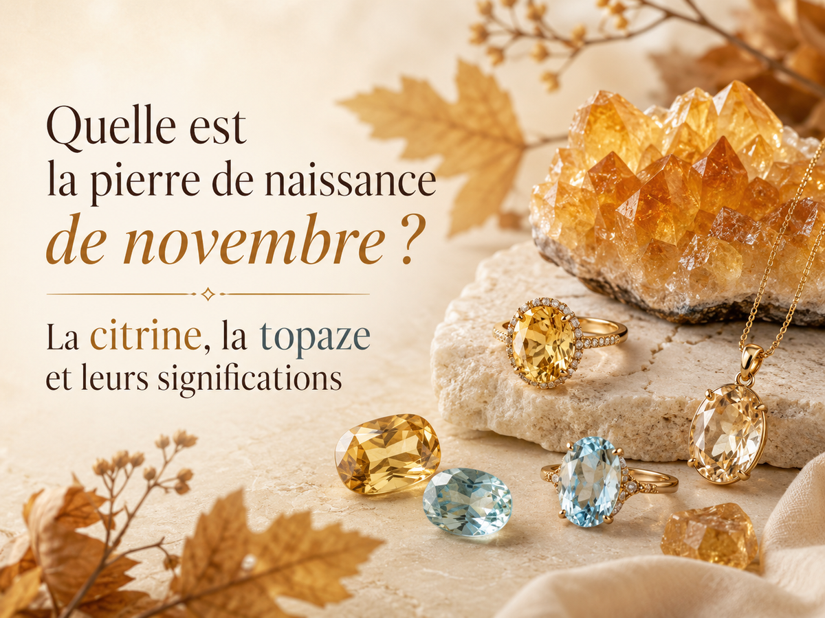 Quelle est la pierre de naissance de novembre ? La citrine, la topaze et leurs significations