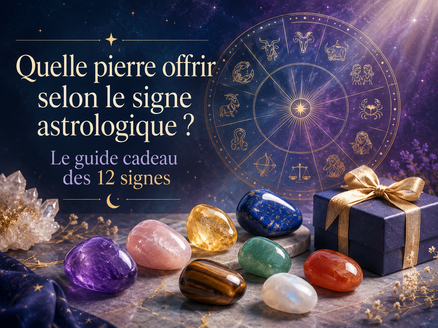 Quelle pierre offrir selon le signe astrologique ? Le guide cadeau des 12 signes