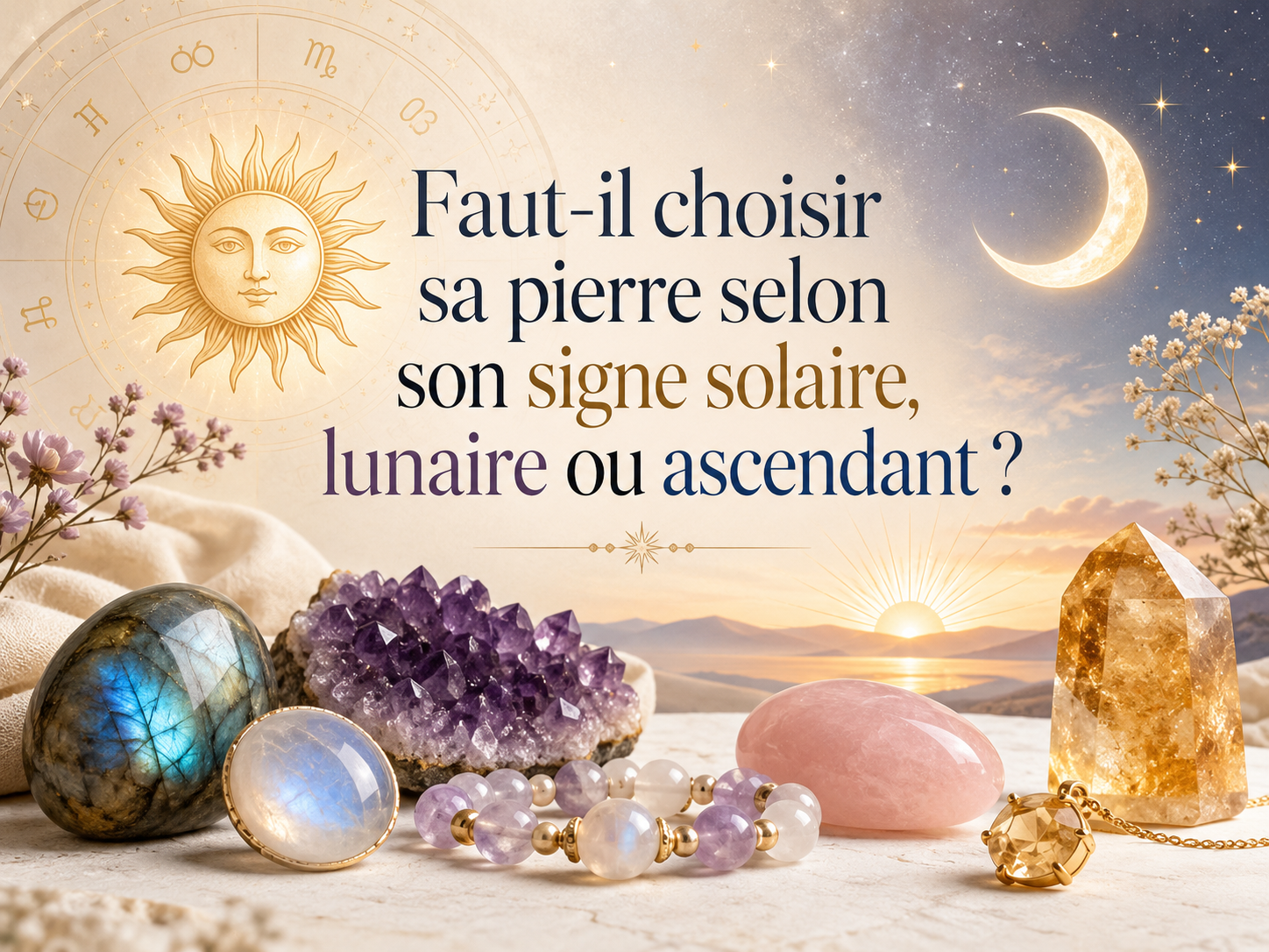 Faut-il choisir sa pierre selon son signe solaire, lunaire ou ascendant ?