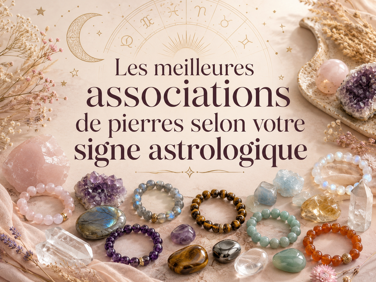 Les meilleures associations de pierres selon votre signe astrologique