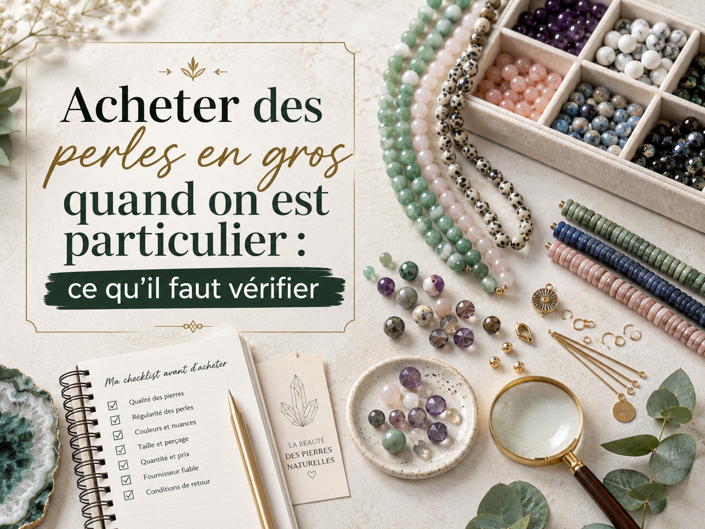 Acheter des perles en gros quand on est particulier : ce qu’il faut vérifier