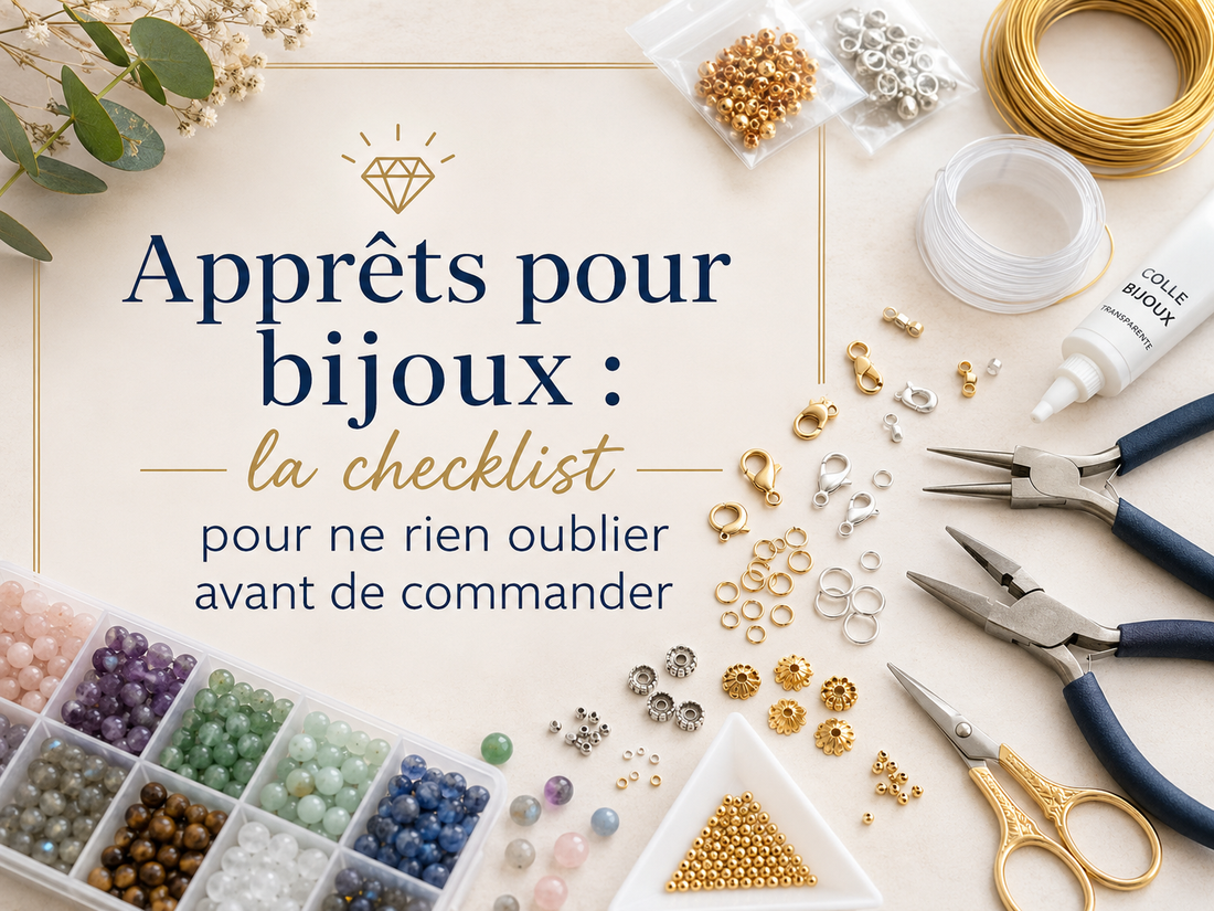 Apprêts pour bijoux : la checklist pour ne rien oublier avant de commander