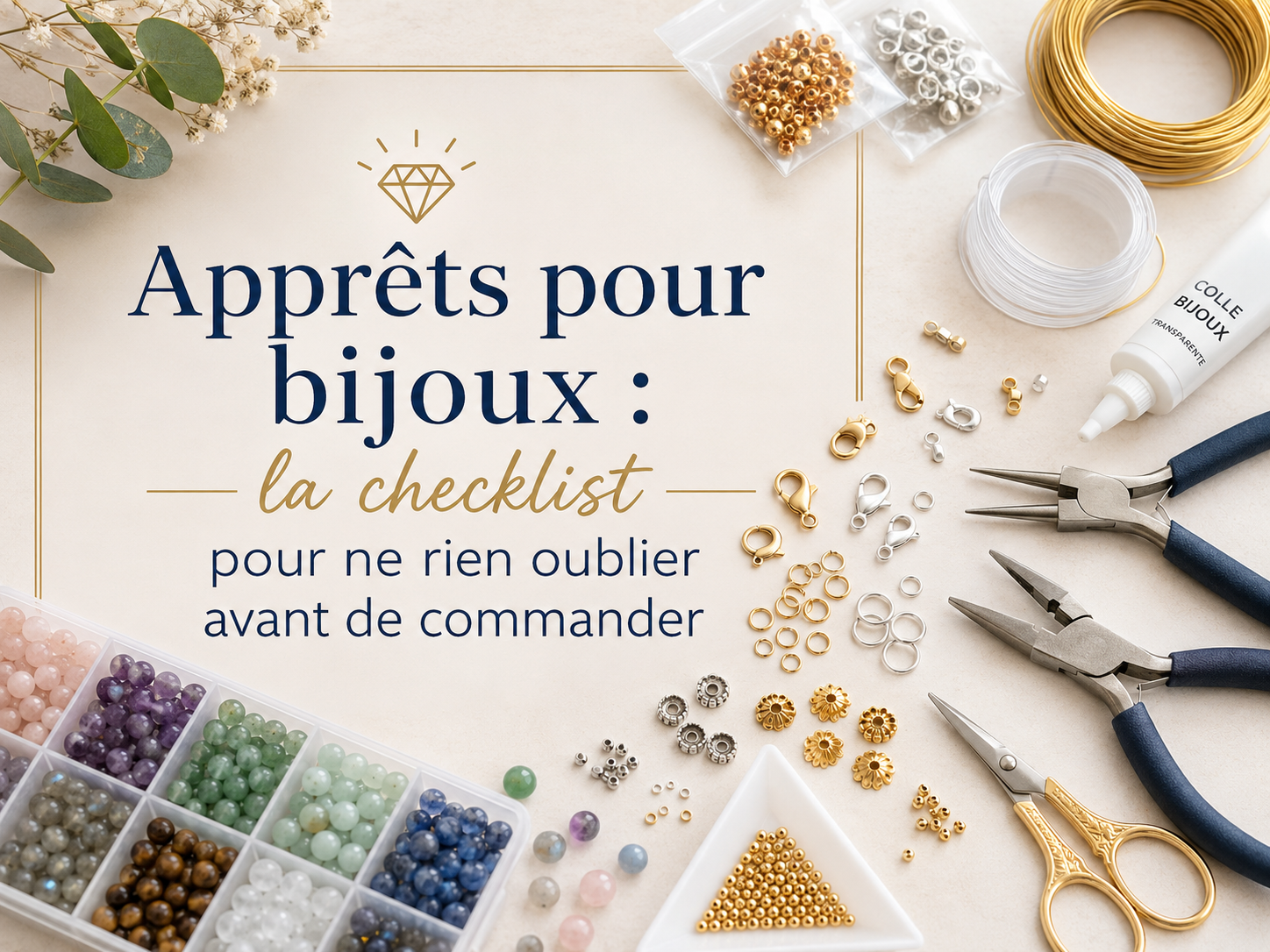 Apprêts pour bijoux : la checklist pour ne rien oublier avant de commander