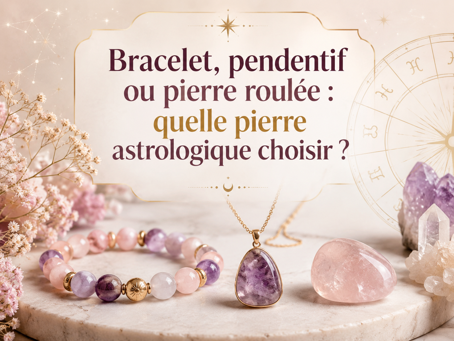 Bracelet, pendentif ou pierre roulée : quelle pierre astrologique choisir ?