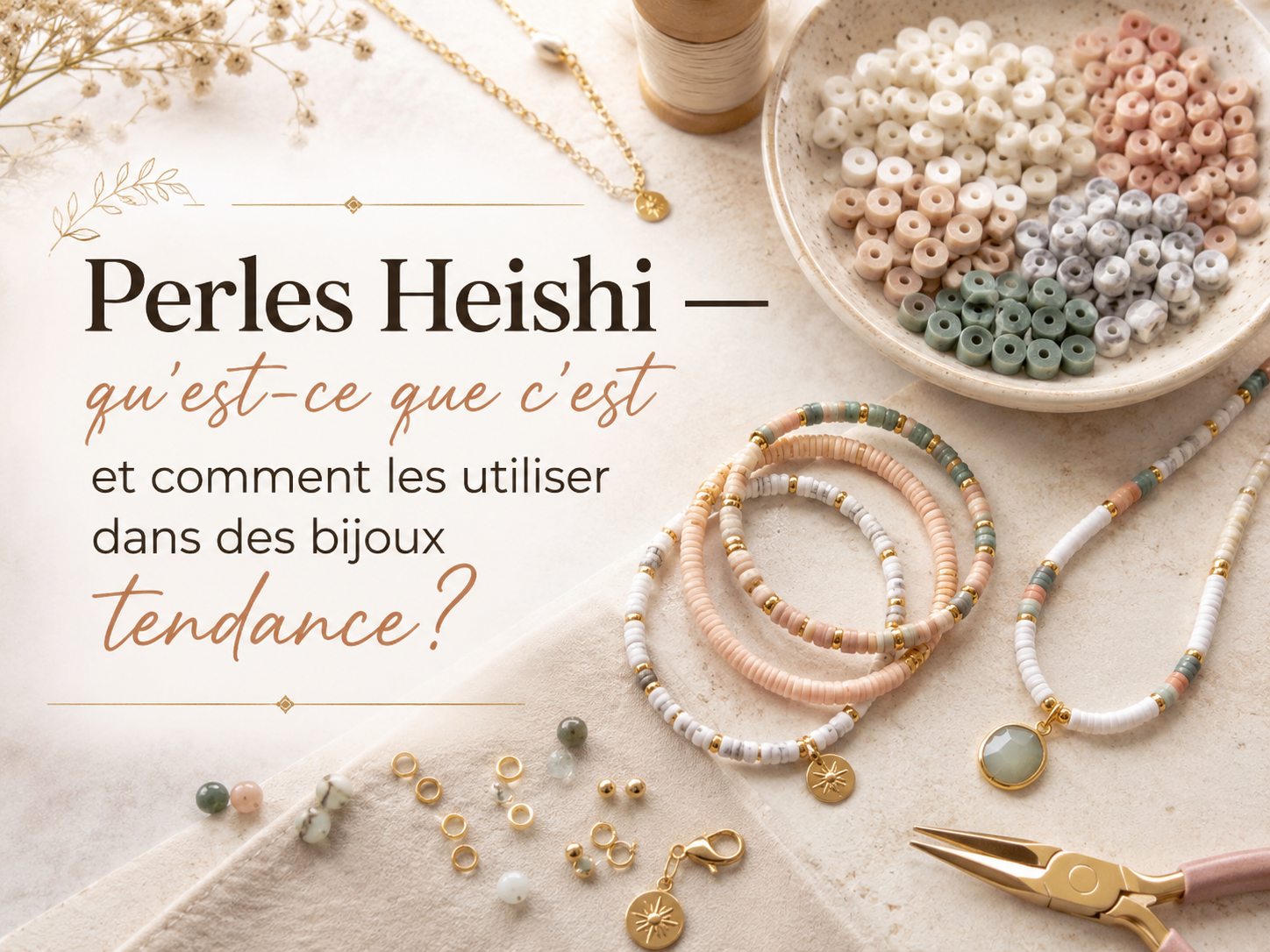 Perles Heishi — qu’est-ce que c’est et comment les utiliser dans des bijoux tendance ?