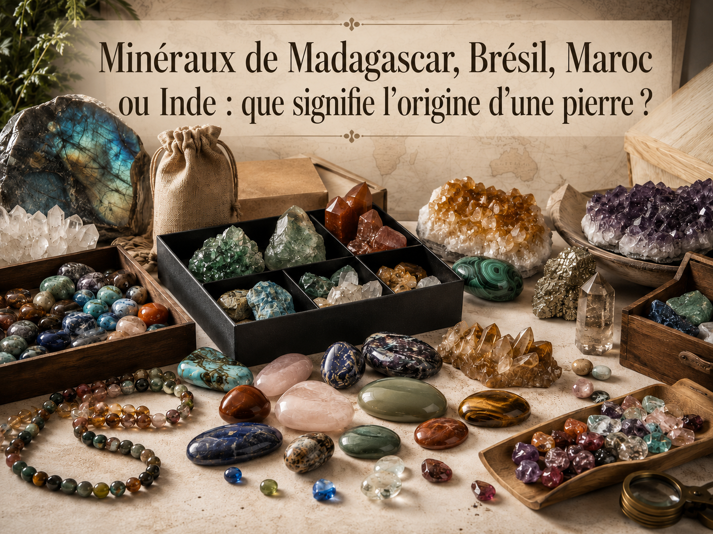 Minéraux de Madagascar, Brésil, Maroc ou Inde : que signifie l’origine d’une pierre ?