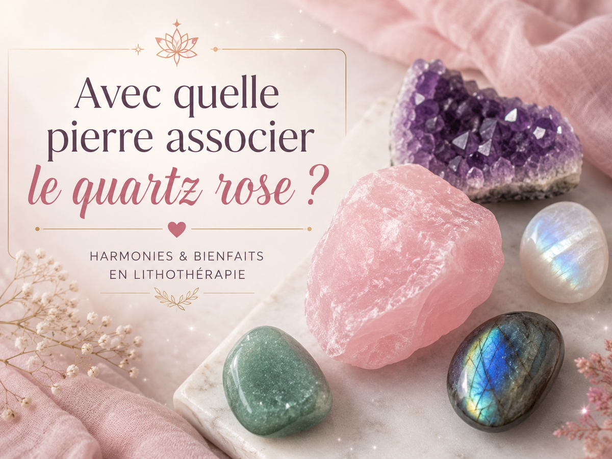 Avec quelle pierre associer le quartz rose ?