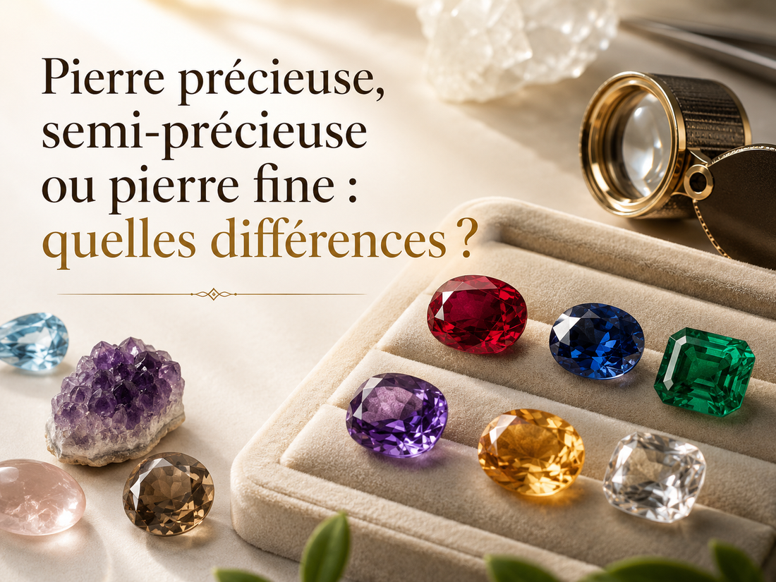 Pierre précieuse, semi-précieuse ou pierre fine : quelles différences ?