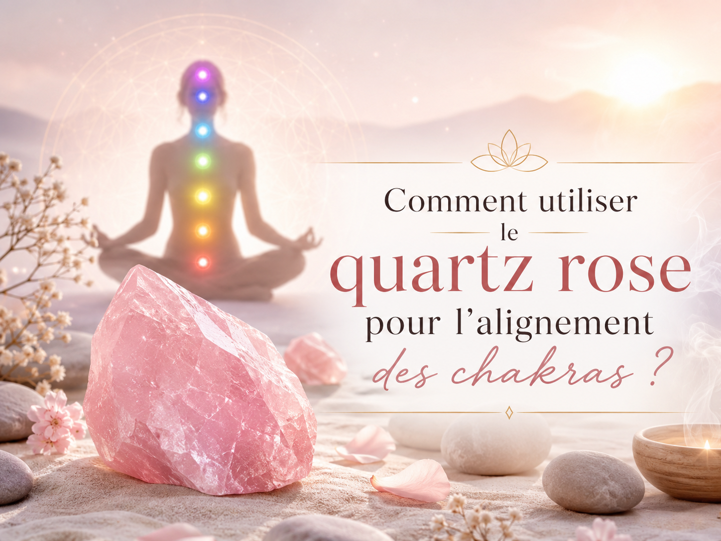 Comment utiliser le quartz rose pour l’alignement des chakras ?