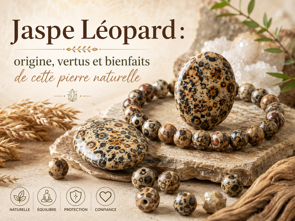 Jaspe Léopard : origine, vertus et bienfaits de cette pierre naturelle