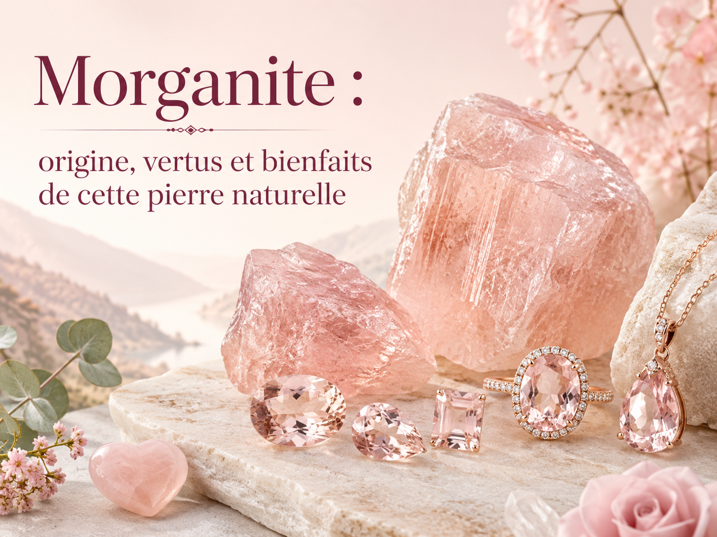 Morganite : origine, vertus et bienfaits de cette pierre naturelle
