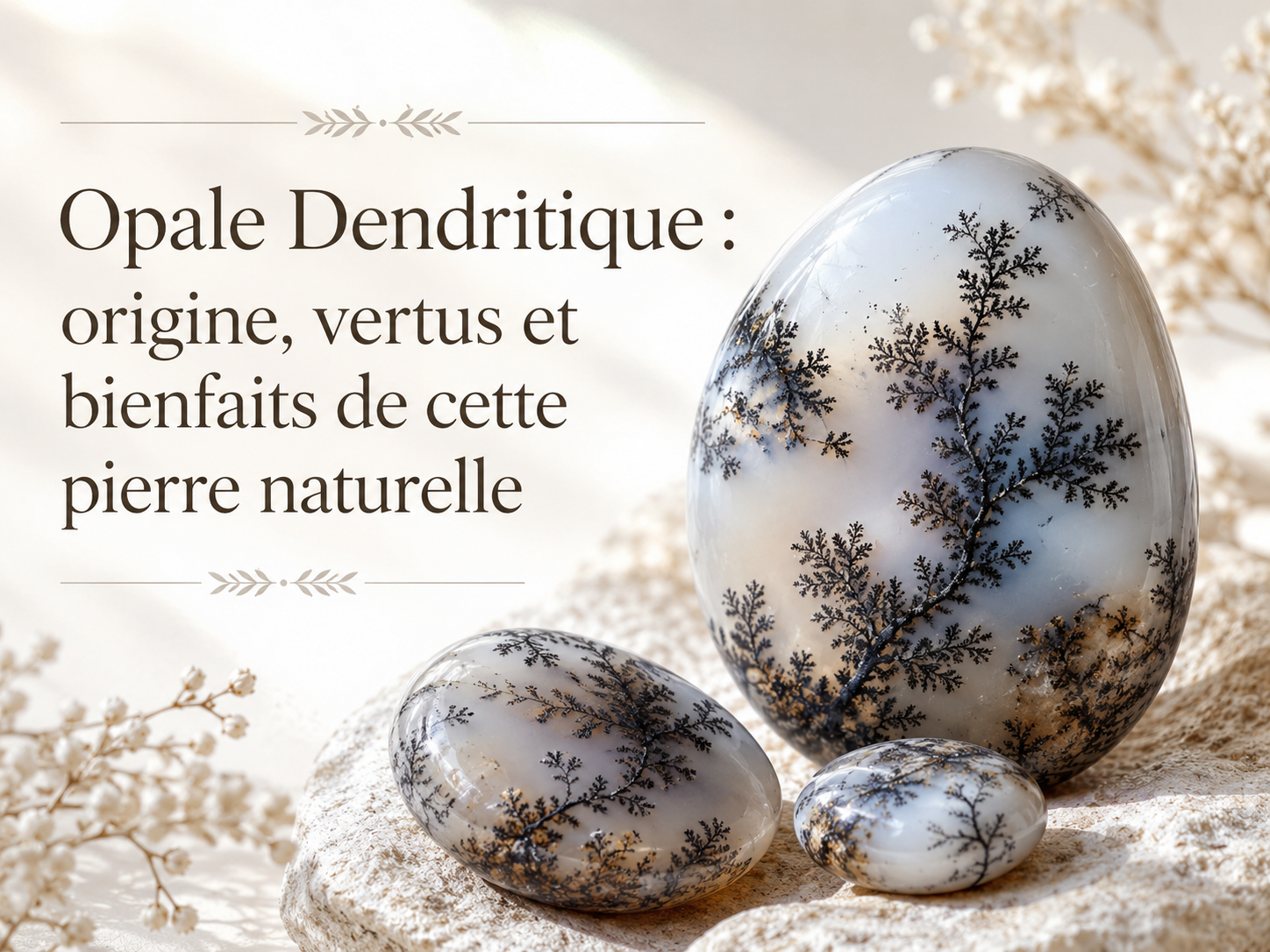 Opale Dendritique : origine, vertus et bienfaits de cette pierre naturelle