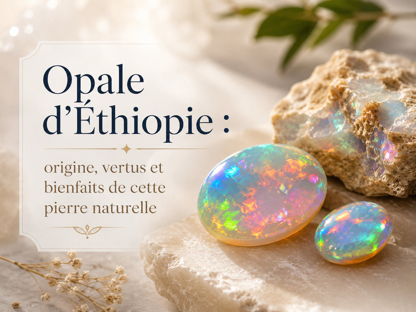Opale d’Éthiopie : origine, vertus et bienfaits de cette pierre naturelle
