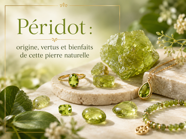Péridot : origine, vertus et bienfaits de cette pierre naturelle
