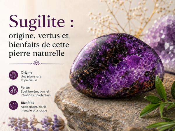Sugilite : origine, vertus et bienfaits de cette pierre naturelle