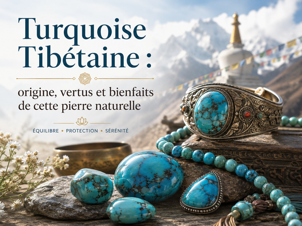 Turquoise Tibétaine : origine, vertus et bienfaits de cette pierre naturelle