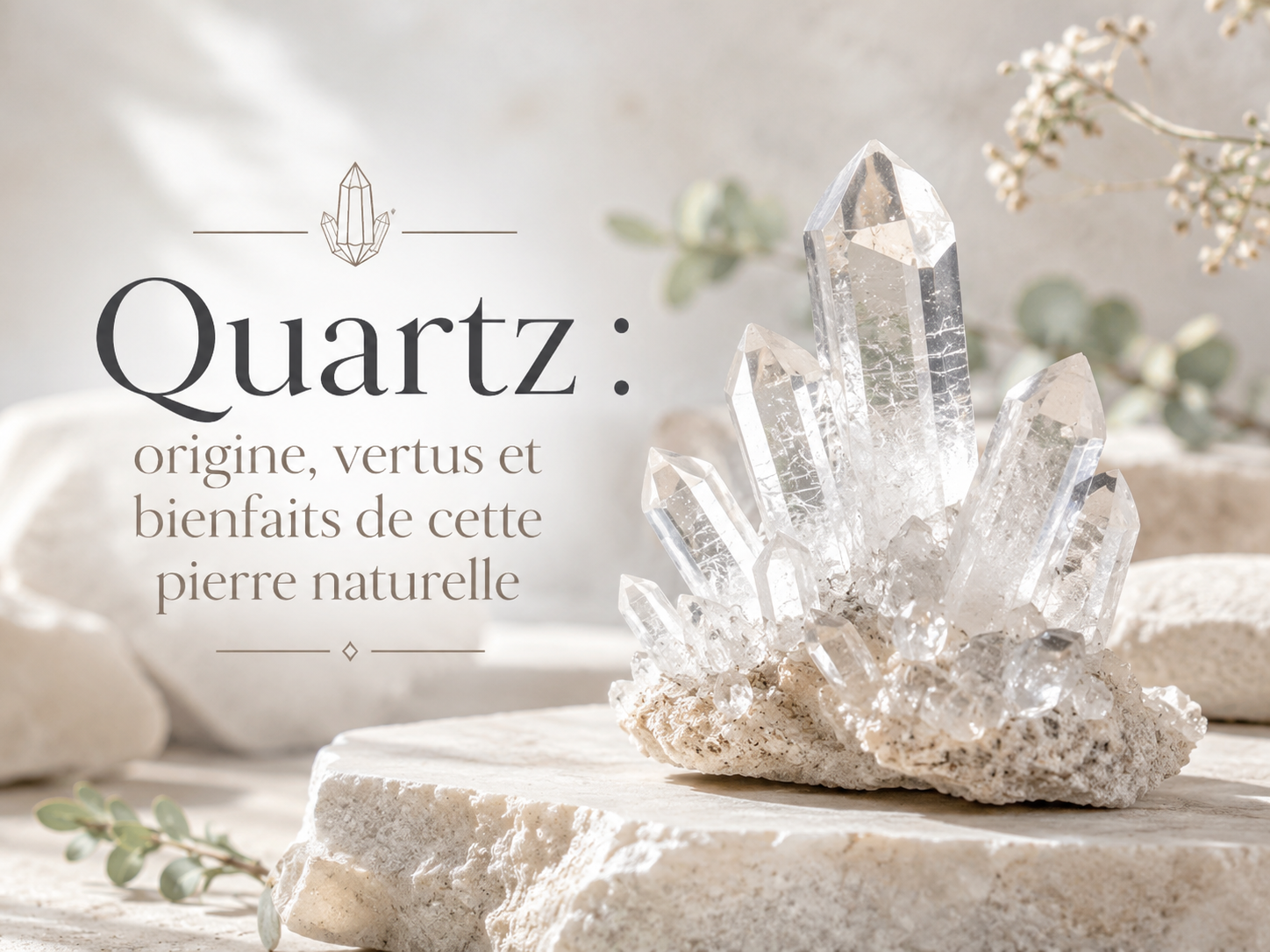 Quartz : origine, vertus et bienfaits de cette pierre naturelle