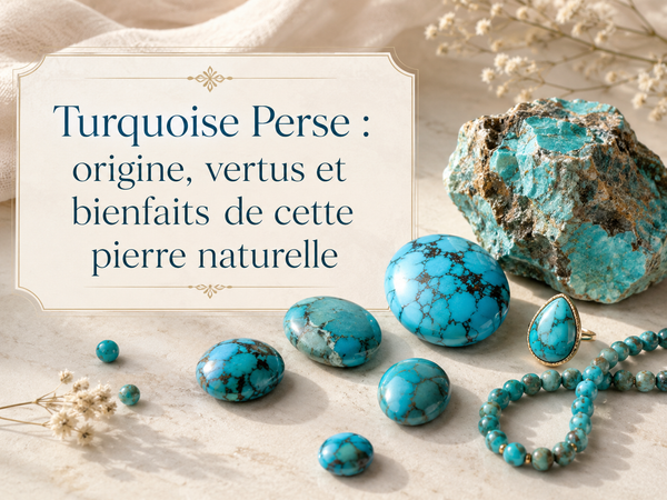 Turquoise Perse : origine, vertus et bienfaits de cette pierre naturelle