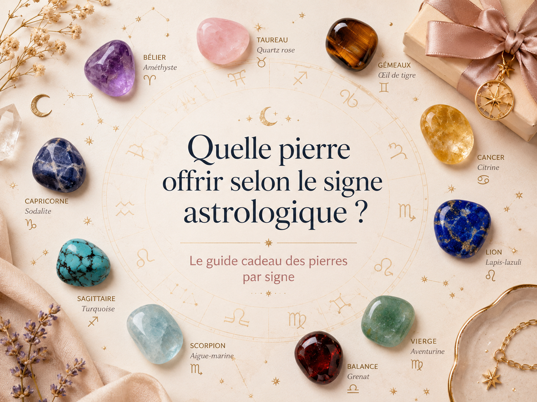 Quelle pierre offrir selon le signe astrologique ? Le guide cadeau des pierres par signe