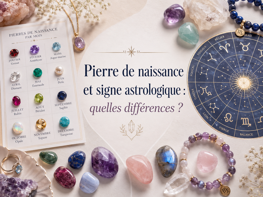 Pierre de naissance et signe astrologique : quelles différences ?