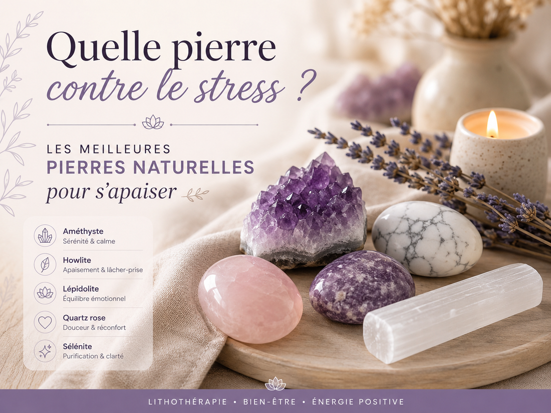 Quelle pierre contre le stress ? Les meilleures pierres naturelles pour s’apaiser