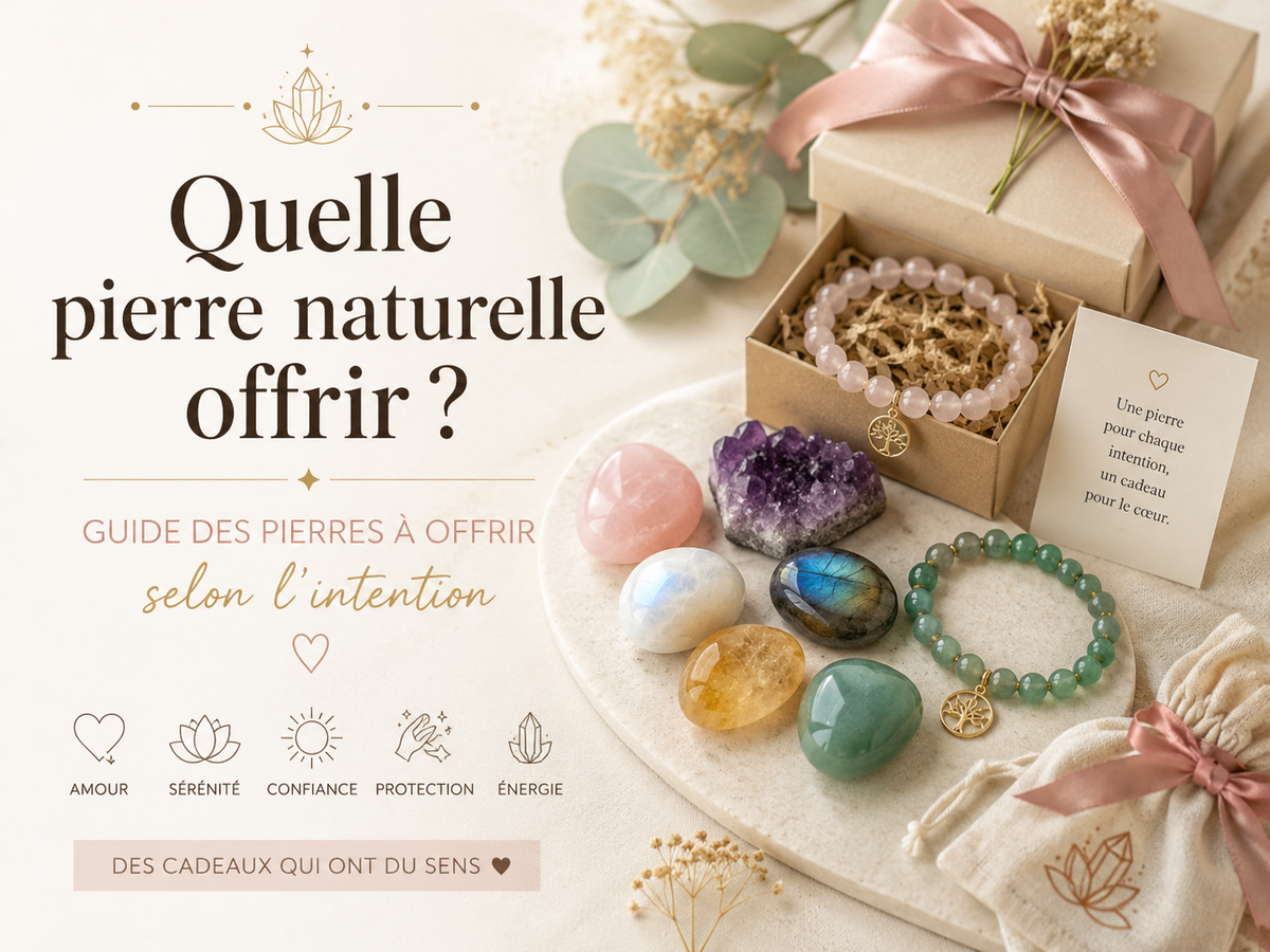 Quelle pierre naturelle offrir ? Guide des pierres à offrir selon l’intention