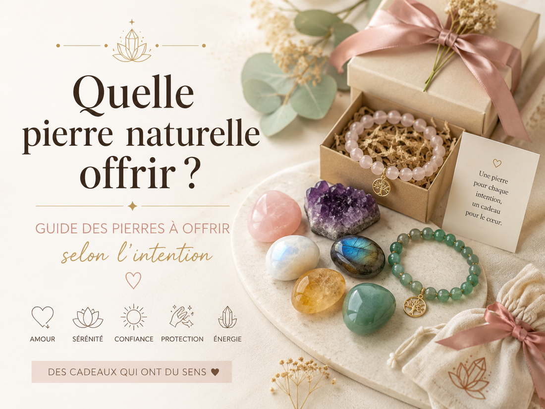 Quelle pierre naturelle offrir ? Guide des pierres à offrir selon l’intention