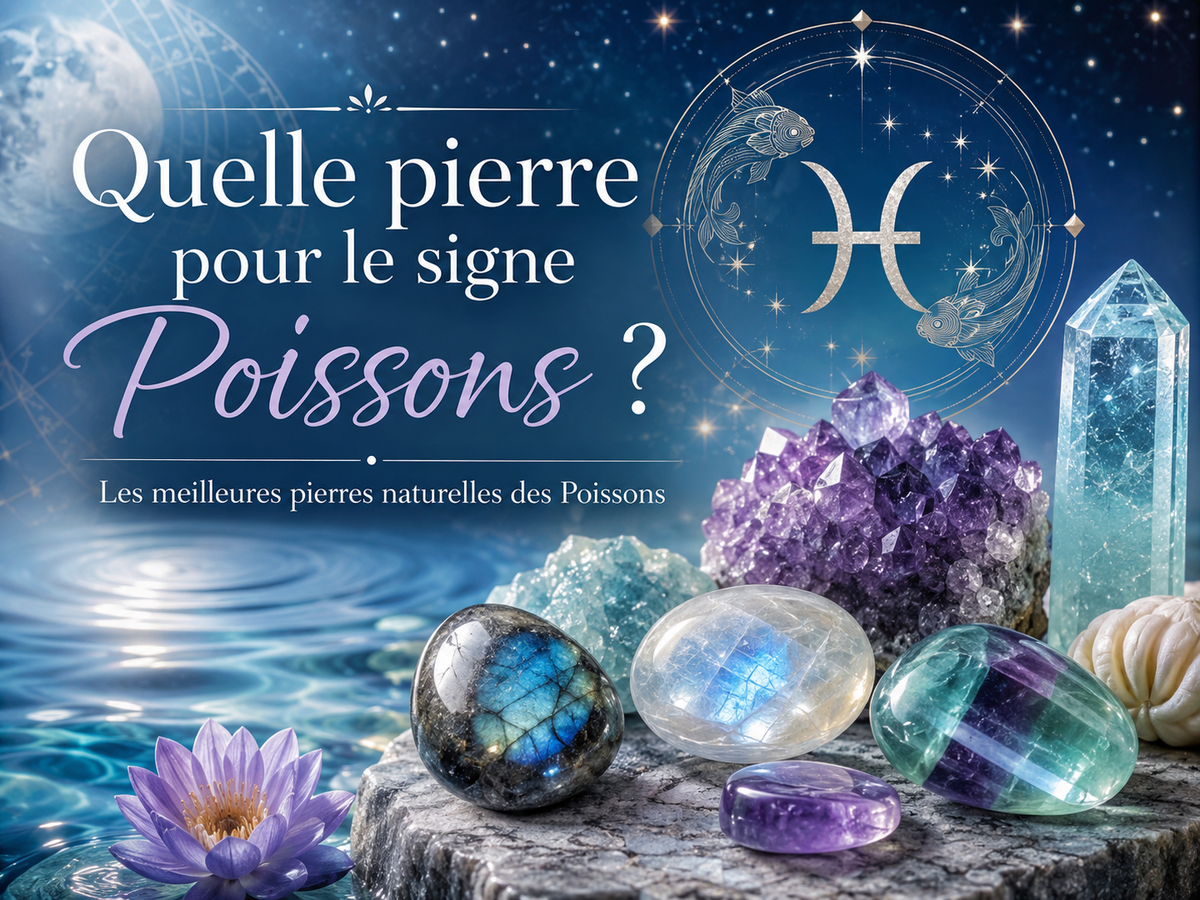 Quelle pierre pour le signe Poissons ? Les meilleures pierres naturelles des Poissons