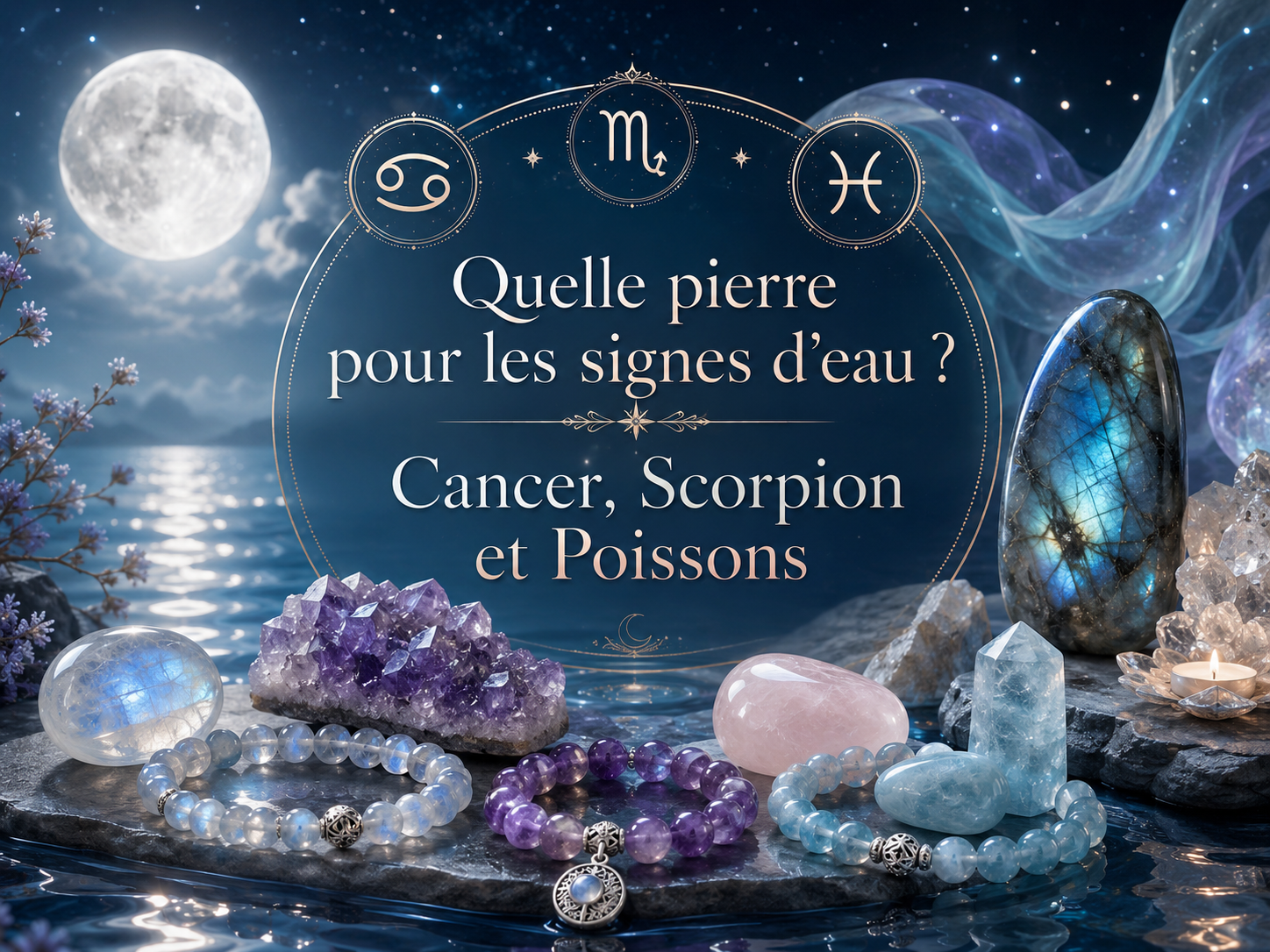 Quelle pierre pour les signes d’eau ? Cancer, Scorpion et Poissons