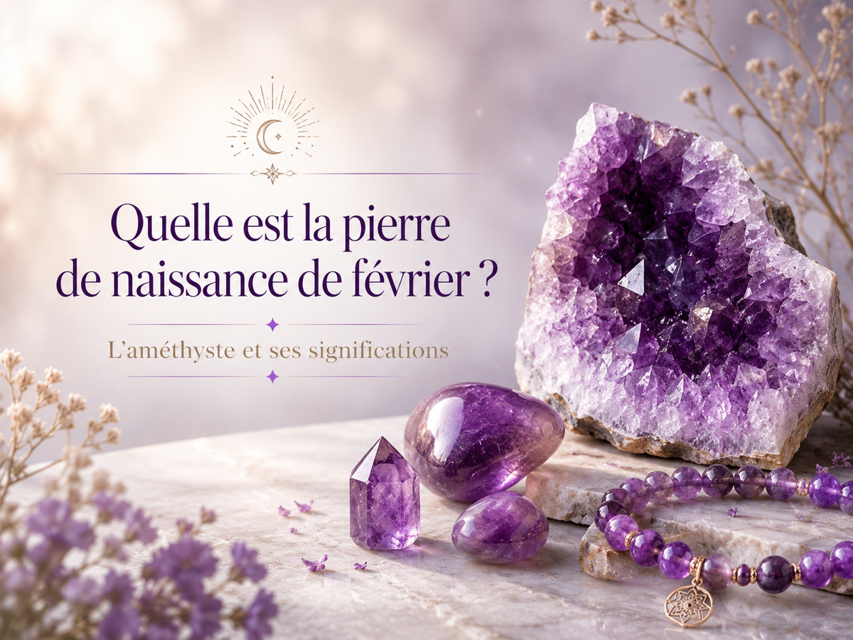 Quelle est la pierre de naissance de février ? L’améthyste et ses significations